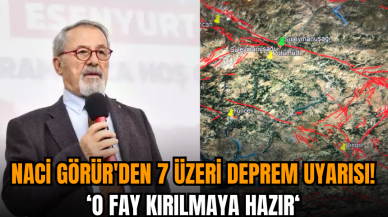 Naci Görür'den 7 üzeri deprem uyarısı: O fay kırılmaya hazır