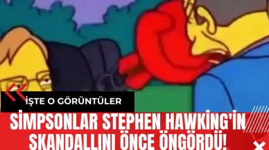 Simpsonlar Stephen Hawking'in Skandallını Önce Öngördü!