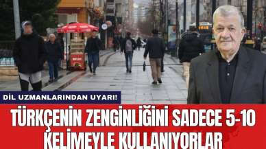 Dil Uzmanlarından Uyarı! Türkçenin Zenginliğini Sadece 5-10 Kelimeyle Kullanıyorlar