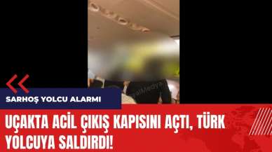 Sarhoş yolcu uçağı birbirine kattı! O anlar kamerada