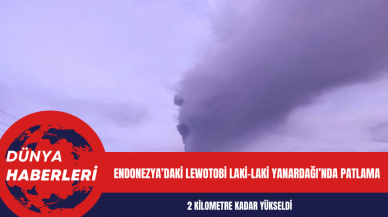 Endonezya’daki Lewotobi Laki-Laki Yanardağı’nda patlama