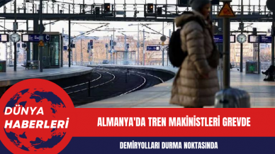 Almanya'da tren makinistleri grevde: Demiryolları durma noktasında