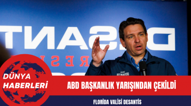 Florida Valisi DeSantis ABD Başkanlık Yarışından Çekildi