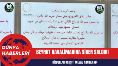 Beyrut Havalimanına siber saldırı