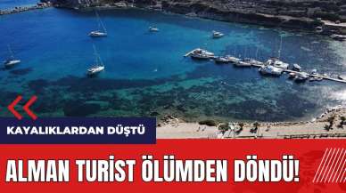 Alman turist ölümden döndü