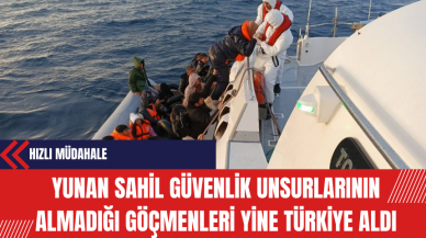 Yunan Sahil Güvenlik Unsurlarının Almadığı Göçmenleri Yine Türkiye Aldı