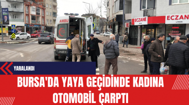 Bursa'da Yaya Geçidinde Kadına Otomobil Çarptı: Yaralandı