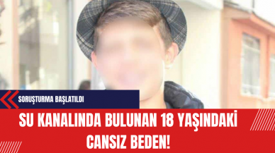 İzmir Bornova'da 18 Yaşındaki Genç Su Kanalında Ölü Bulundu