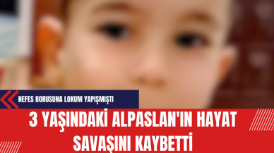 Nefes Borusuna Lokum Yapışan 3 Yaşındaki Alpaslan'ın Hayat Savaşını Kaybetti