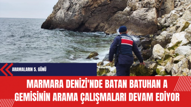 Marmara Denizi'nde Batan Batuhan A Gemisinin Arama Çalışmaları 5. Gününde Devam Ediyor