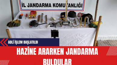 Hazine Ararken Jandarma Buldular