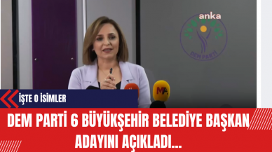 DEM Parti 6 Büyükşehir Belediye Başkan Adaylarını Açıkladı