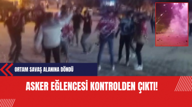 Asker Eğlencesi Kontrolden Çıktı: Ortam Savaş Alanına Döndü!