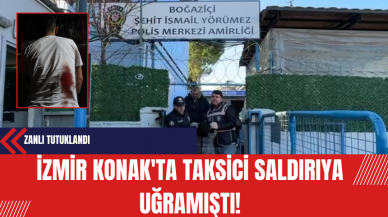 İzmir Konak'ta Taksici Saldırıya Uğradı: Zanlı Tutuklandı