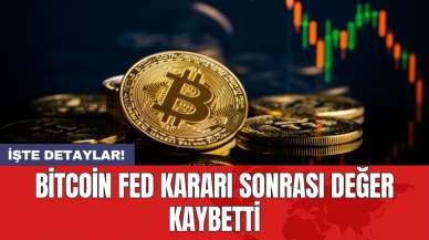 Bitcoin Fed kararı sonrası değer kaybetti