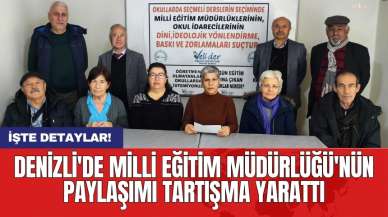 Denizli'de Milli Eğitim Müdürlüğü'nün paylaşımı tartışma yarattı