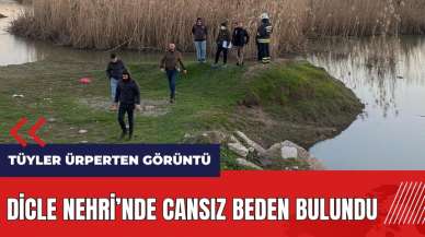 Dicle Nehri'nde cansız beden bulundu