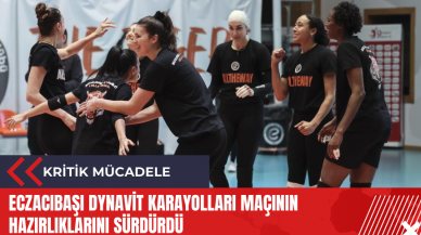 Eczacıbaşı Dynavit Karayolları maçının hazırlıklarını sürdürdü