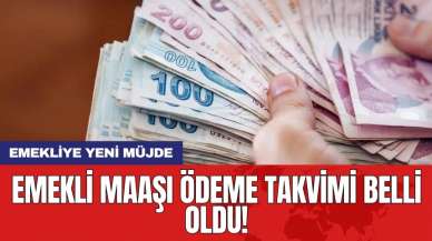 Emekliye yeni müjde: Emekli maaşı ödeme takvimi belli oldu!