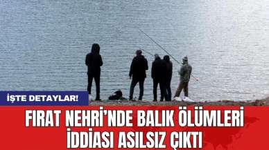 Fırat Nehri’nde balık ölümleri iddiası asılsız çıktı