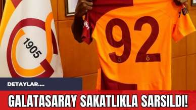 Galatasaray Sakatlıkla Sarsıldı!