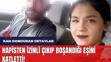 Hapisten izinli çıkıp boşandığı eşini katletti!