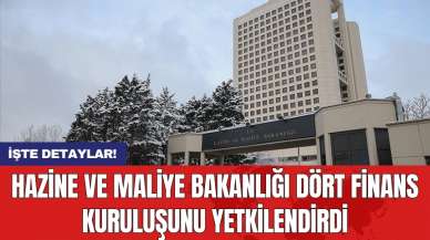 Hazine ve Maliye Bakanlığı dört finans kuruluşunu yetkilendirdi