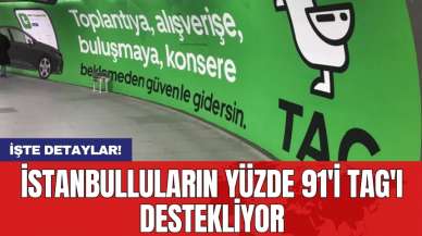 İstanbulluların yüzde 91'i TAG'ı destekliyor