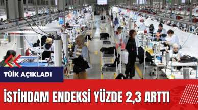 İstihdam endeksi yüzde 2,3 arttı