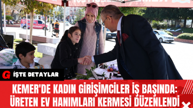 Kemer'de Kadın Girişimciler İş Başında: Üreten Ev Hanımları Kermesi Düzenlendi