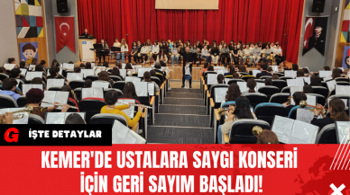 Kemer'de Ustalara Saygı Konseri İçin Geri Sayım Başladı!