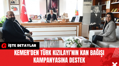 Kemer'de Türk Kızılayı’nın Kan Bağışı Kampanyasına Destek