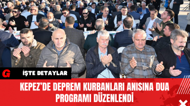 Kepez’de Deprem Kurbanları Anısına Dua Programı Düzenlendi