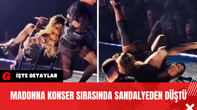 Madonna Konser Sırasında Sandalyeden Düştü