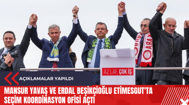 Mansur Yavaş ve Erdal Beşikçioğlu Etimesgut'ta seçim koordinasyon ofisi açtı