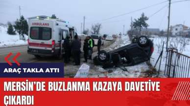 Mersin'de buzlanma kazaya davetiye çıkardı