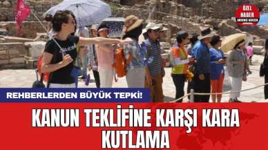 Rehberlerden büyük tepki! Kanun teklifine karşı kara kutlama