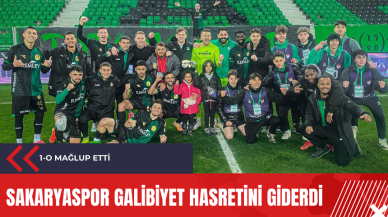 Sakaryaspor galibiyet hasretini giderdi