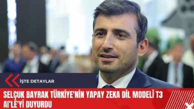 Selçuk Bayrak Türkiye'nin yapay zeka dil modeli T3 AI’LE'yi duyurdu