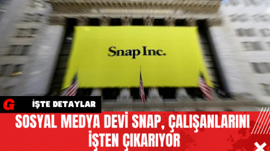 Sosyal Medya Devi Snap, Çalışanlarını İşten Çıkarıyor