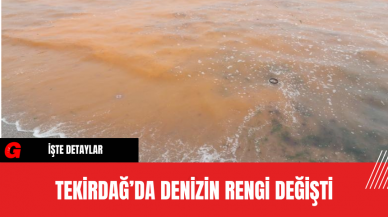 Tekirdağ’da Denizin Rengi Değişti