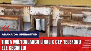 Tırda milyonlarca liralık cep telefonu ele geçirildi