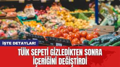 TÜİK sepeti gizledikten sonra içeriğini değiştirdi