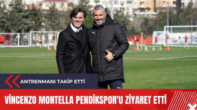 Vincenzo Montella Pendikspor'u ziyaret etti