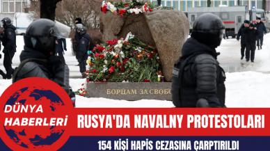 Rusya'da Navalny Protestoları: 154 Kişi Hapis Cezasına Çarptırıldı