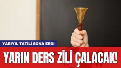 Yarıyıl tatili sona erdi: Yarın ders zili çalacak!