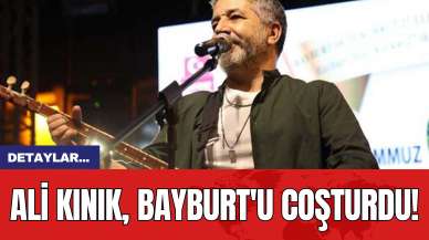 Ali Kınık Bayburt'u Coşturdu