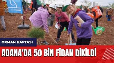 Adana'da 50 bin fidan dikildi