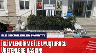 Adana'da iklimlendirme ile uyuşturucu üretenlere baskın!