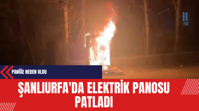 Şanlıurfa'da Elektrik Panosu Patladı